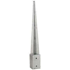 Suport tip V, 91 x 91 x 750 mm, zincat alb