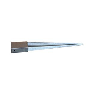 Suport tiv V, 101 x 101 x 750 mm, zincat alb