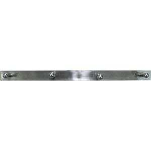 Cuier din inox, 4 carlige, 278 x 19 x 2 mm