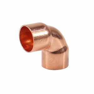 Cot cupru, 18 mm, 90 grade, interior-exterior, set 10 bucati