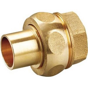 Niplu Olandez alama cupru, 22 mm, racord 3/4 I, filet interior
