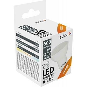 Bec LED spot AVIDE, GU10, 7W, 600lm, lumina neutra