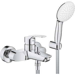Baterie cada-dus GROHE Eurosmart 25276003, aparenta, set de dus, alama, crom