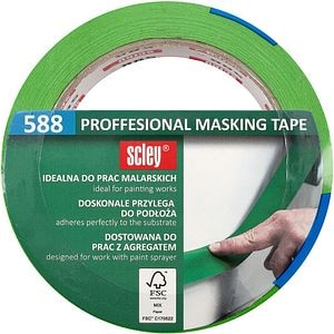 Banda de mascare profesionala SCLEY 588, 38 mm x 33 m, verde
