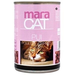 Hrana umeda pentru pisici MARAVET, Adult, Pui, 415 g