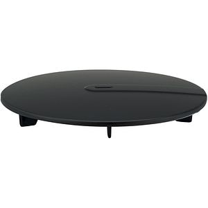 Capac pentru sifon WIRQUIN Slim+ 30724568, ABS, D 118mm, negru mat