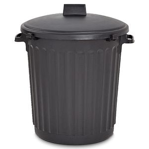 Pubela gradina, 80 L, negru