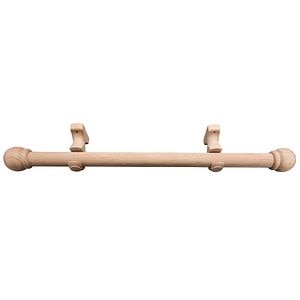 Set galerie simpla, brut, lemn, 250 cm x 28 mm  Ridorail