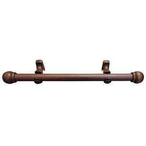 Set galerie simpla, maro, lemn, 250 cm x 28 mm Ridorail