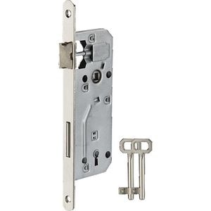 Broasca incastrabila Thirard, usa lemn, 2 chei, 43 x 90 mm, zincata 