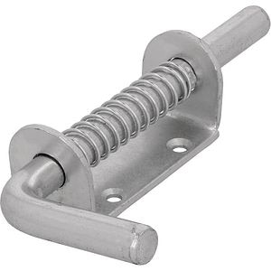 Zavor cu arc si bolt SUKI, negru, 165mm, argintiu