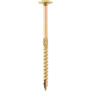 Surub lemn DOMAX, torx, otel, 6 x 120mm, 100 buc/cutie, galben