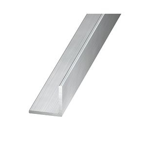 Cornier aluminiu, brut, 15 mm x 15 mm x 1.5 mm, 1 m