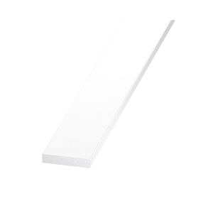 Bara plata, pvc alb, 25 mm x 5 mm, 2m