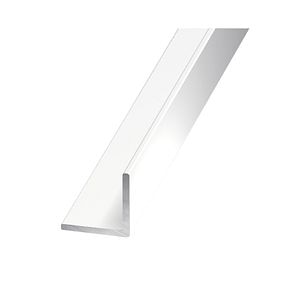 Cornier aluminiu, alb, 15 mm x 15 mm, 2 m