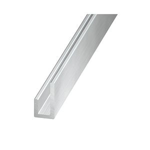 Cornier aluminiu, brut, 10 mm x 10 mm x 1 mm, 1 m