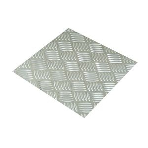 Foaie aluminiu brut, striat, 1000 x 500 mm