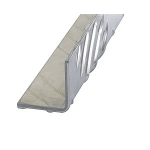 Cornier aluminiu brut, 25 mm x 25 mm, 2 m