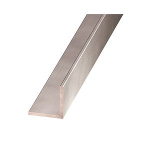 Cornier aluminiu eloxat, 20 mm x 20 mm, 2 m