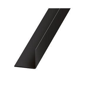 Cornier PVC, 30 x 30 mm, 2.5 m, negru