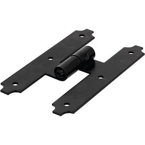 Balama semi ingropata SUKI, otel, 180 x 30 x 13 x 2.8mm, dreapta, negru