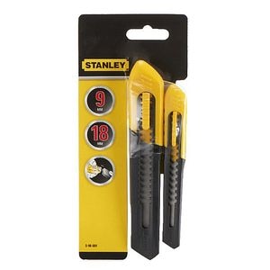 Set 2 cuttere Stanley, 9 mm si 18 mm