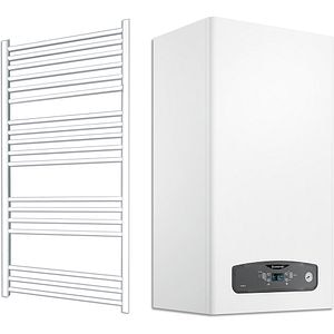 Centrala termica pe gaz in condensare ARISTON Cares S, 24KW, kit evacuare inclus + calorifer 500x1200mm