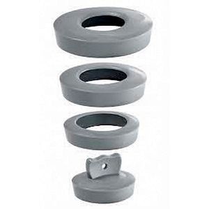 Dop cada-lavoar universal, PVC, gri • Wirquin