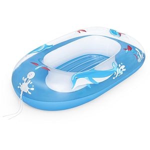 Barca gonflabila BESTWAY, 3-6 ani, 102x69 cm, capacitate maxima 45 kg, albastru