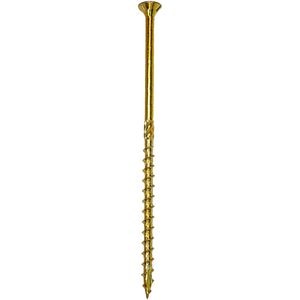 Surub lemn DOMAX, torx, otel, 8 x 220mm, 4 buc/cutie, galben