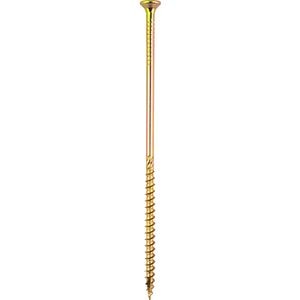 Surub lemn DOMAX, torx, otel, 8 x 240mm, 4 buc/cutie, galben