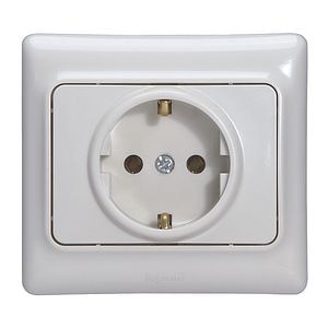 Kaptika priza simpla cp alb