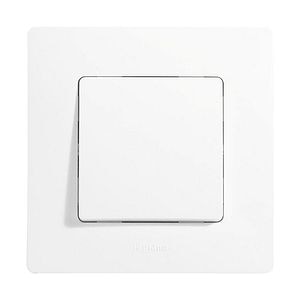 Intrerupator, 10 A, 220 V, alb  Legrand Niloe