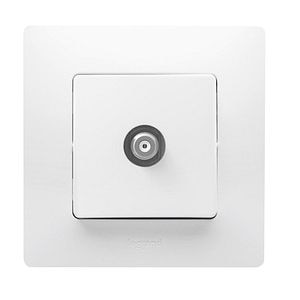 Priza TV LEGRAND Niloe 396461, model tata, montaj incastrat, alb