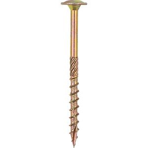 Surub lemn DOMAX, torx, otel, 6 x 80mm, 8 buc/cutie, galben