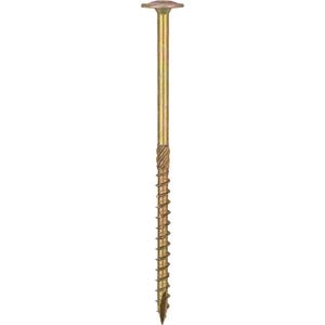 Surub lemn DOMAX, torx, otel, 8 x 160mm, 4 buc/cutie, galben