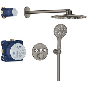 Sistem dus GROHE Grohtherm SmartControl 310 34863AL0, incastrat, termostat, 3 functii, grafit