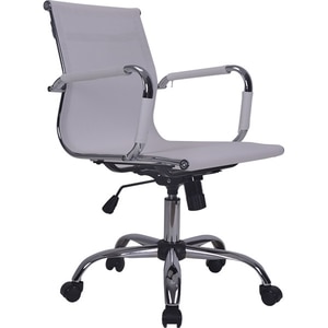 Scaun birou operational MYRIA 3502WH, plasa, alb