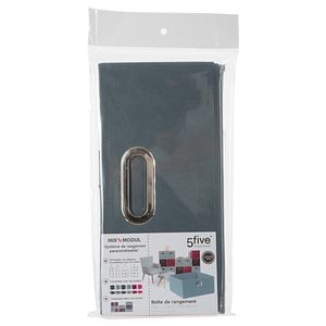 Cutie depozitare panza 31 x 31 x 15 cm, albastru