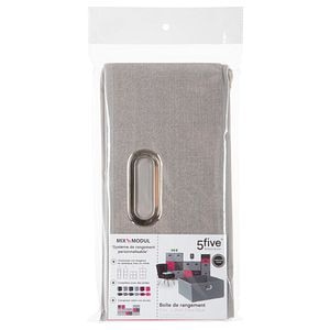 Cutie depozitare panza 31 x 31 x 15 cm, gri