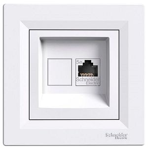 Priza de date SCHNEIDER ELECTRIC Asfora, RJ45, alb