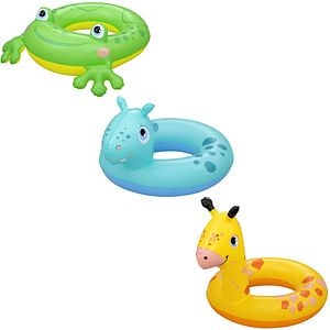 Colac de inot gonflabil BESTWAY, 3-6 ani, capacitate maxima 60 kg, forma animalut, 1 buc