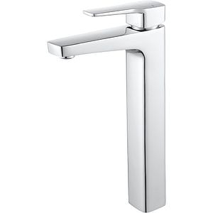 Baterie lavoar GOODHOME Teesta, inaltime 30.1 cm, alama, argintiu