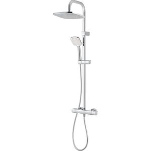 Sistem dus GOODHOME Teesta, termostat, 3 functii, argintiu