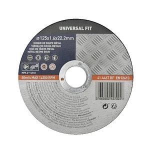 Disc taiere, metal, 125 x 1.6 mm • Universal Fit