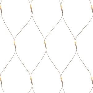 Plasă de lumini cu LED integrat alb cald, 140 de lumini pe 2 m, 8 funcţii de iluminare, Ştecăr UE IP44