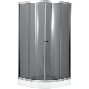 Cabina dus si cadita semirotunda, 80 x 80 x 193 cm • GoodHome Briska
