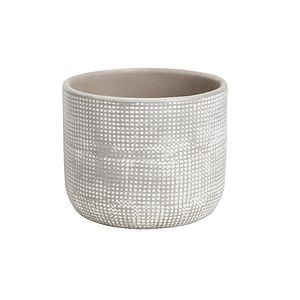 Ghiveci din argila, bej, forma rotunda, 12 cm diametru • GoodHome