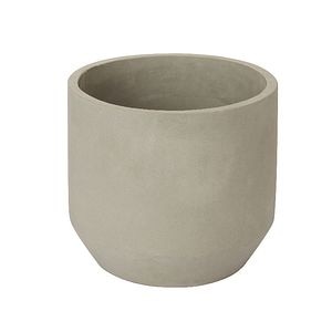 Ghiveci din argila, gri, forma rotunda, 27.4 cm diametru • GoodHome
