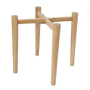 Suport ghiveci din lemn, natur,  29,5 cm inaltime • GoodHome